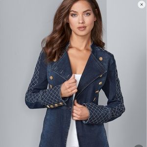 Venus Button Detail Jean Jacket Size 14 NWOT